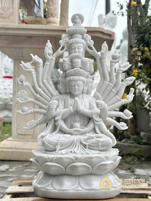 Phật Mẫu Chuẩn Đề cao 90cm