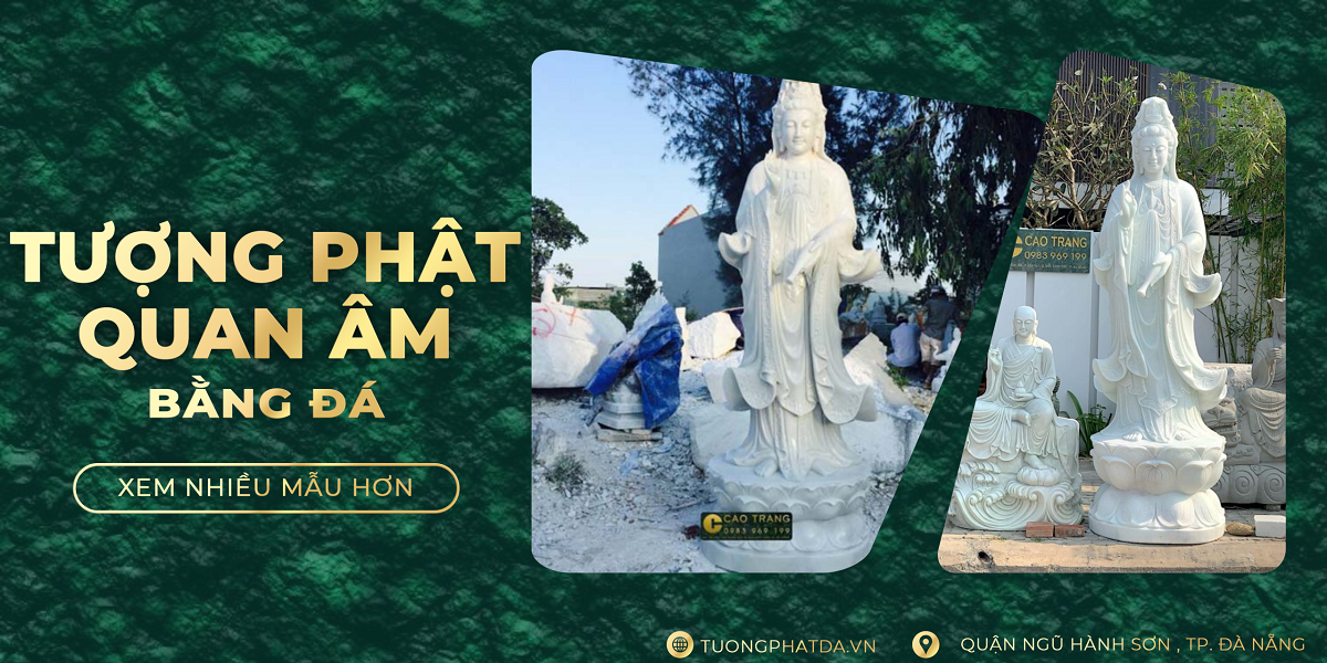 Tượng Phật Quan Âm Bằng Đá