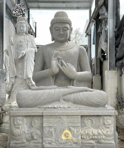 Tượng Phật Thích Ca Ngồi cao 3.8m đá hoa cương