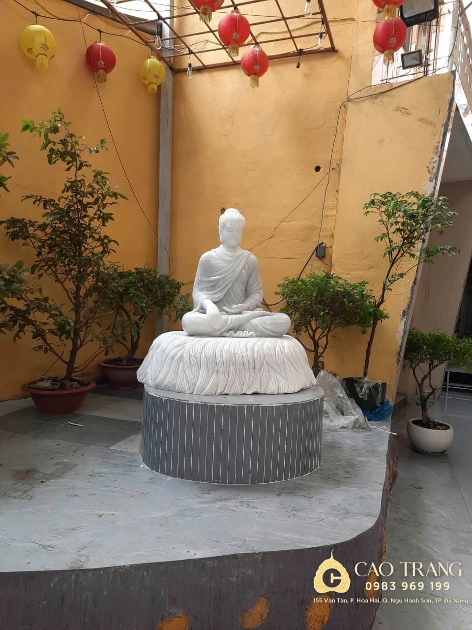 Tượng Phật Thích Ca Ngồi Ấn Xúc Địa cao 90 Cm 9 tuong phat thich ca ngoi cao 90cm 2