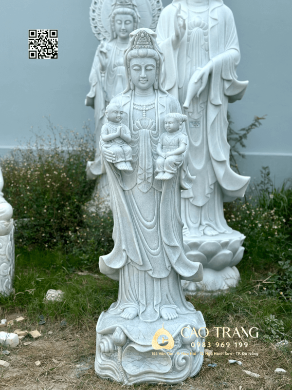 Tượng Mẹ Quan Âm Tống Tử đứng 2m