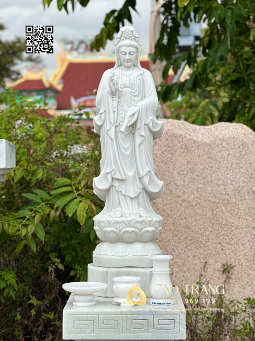 Quan âm hoa văn cao 1m2