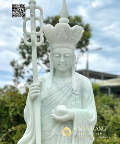 Tượng Địa Tạng Bồ Tát bằng đá cao 2m2 5 tuong dia tang dung cao 2m2 5