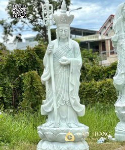 Tượng Địa Tạng Bồ Tát bằng đá cao 2m2 1 tuong dia tang dung cao 2m2 6