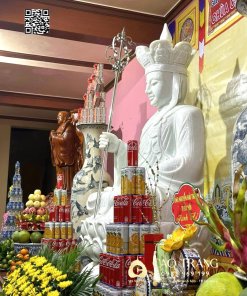 Tượng Địa Tạng Bồ Tát Ngồi cao 2m 6 tuong dia tang ngoi cao 2m 2