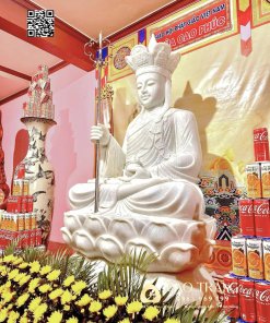 Tượng Địa Tạng Bồ Tát Ngồi cao 2m 7 tuong dia tang ngoi cao 2m 3