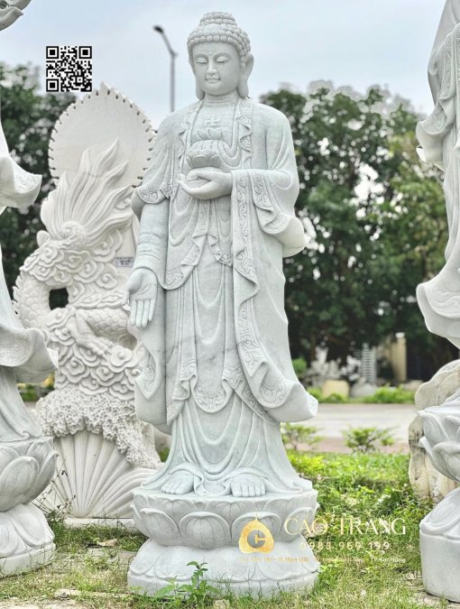 Tượng Phật A Di Đà Đứng cao 2m2