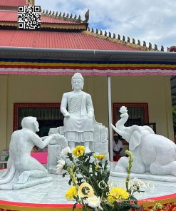 Tượng Hiền Giả Voi và Khỉ 2 tuong phat thich ca va voi khi