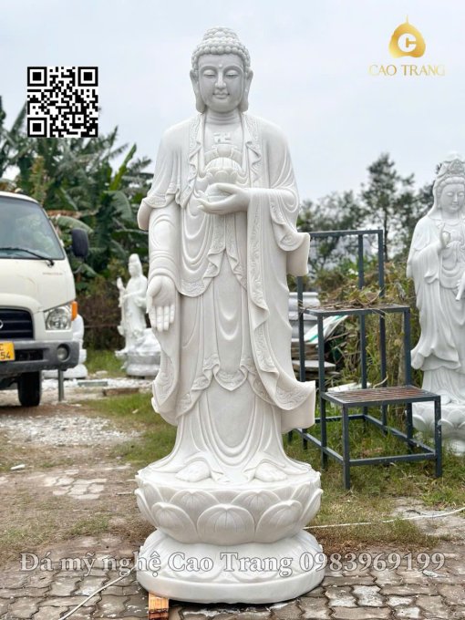 Tượng Phật A Di Đà cao 2m2