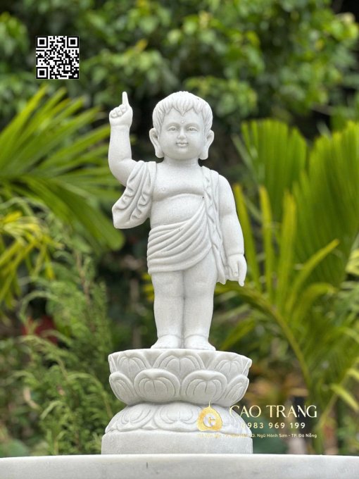 Tượng Phật Đản Sanh cao 80cm
