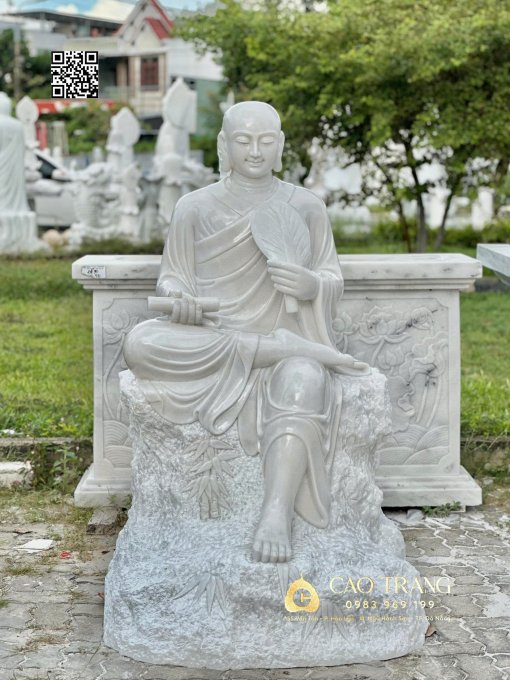 tuong phat hoang tran nhan tong bang da cao 1m5 5