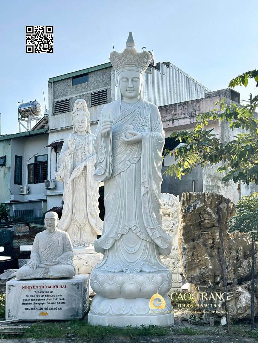 Cung Nghinh Tôn Tượng Lý Thường Kiệt & Địa Tạng Vương 5m Về Thiền Viện Trúc Lâm An Lạc – Bắc Giang