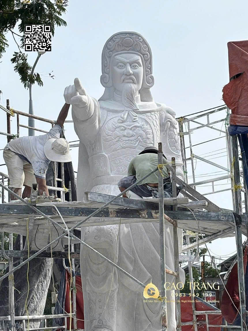 Cung Nghinh Tôn Tượng Lý Thường Kiệt & Địa Tạng Vương 5m Về Thiền Viện Trúc Lâm An Lạc – Bắc Giang