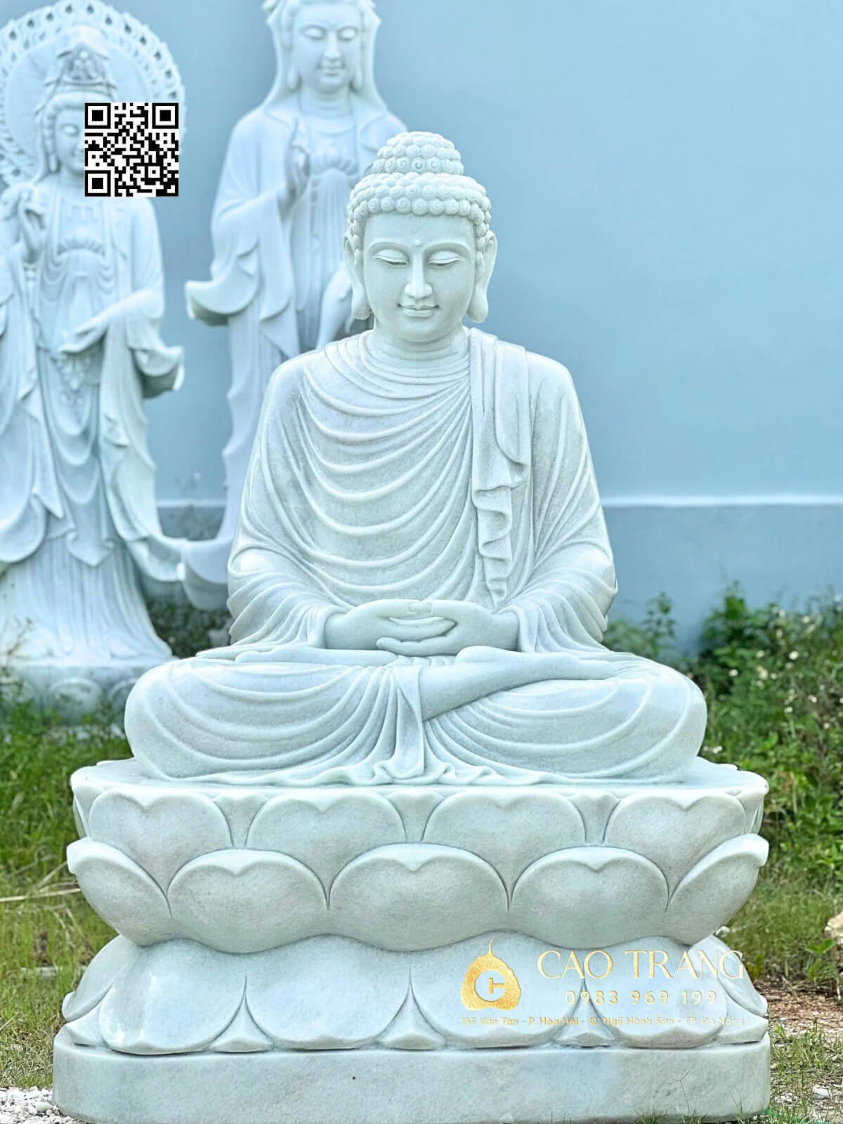 Tượng Phật Thích Ca ngồi thiền cao 1m7