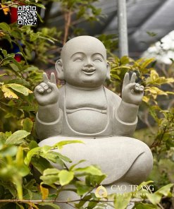 Chú Tiểu cao 80cm bằng đá sa thạch 2 chu tieu cao 80 cm bang da sa thach 8