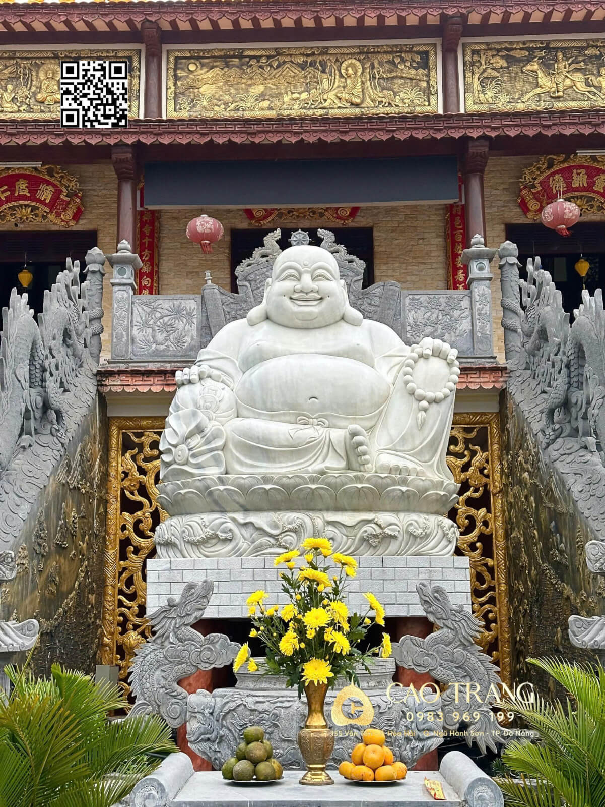 Tượng Phật Di Lặc ngồi cao 1m5 7 tuong phat di lac ngoi cao 1m5 4 1