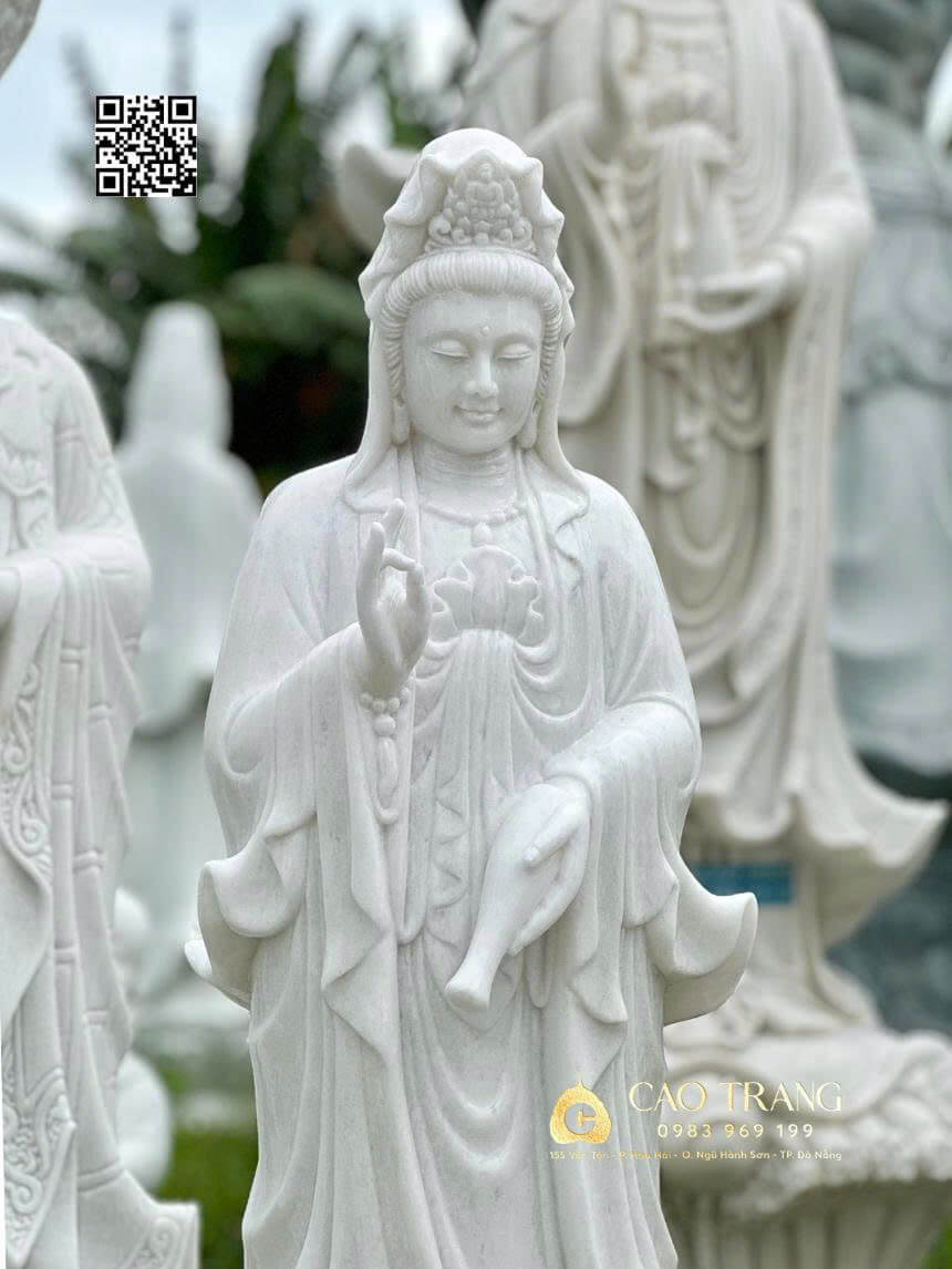 Tượng Phật Quan Âm Đá phong thủy 1 tuong phat quan am da phong thuy