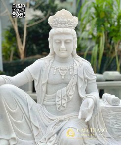 Tôn Tượng Quan Âm Tự Tại ngồi cao 1m5 5 tuong quan am tu tai ngoi cao 1m5 3